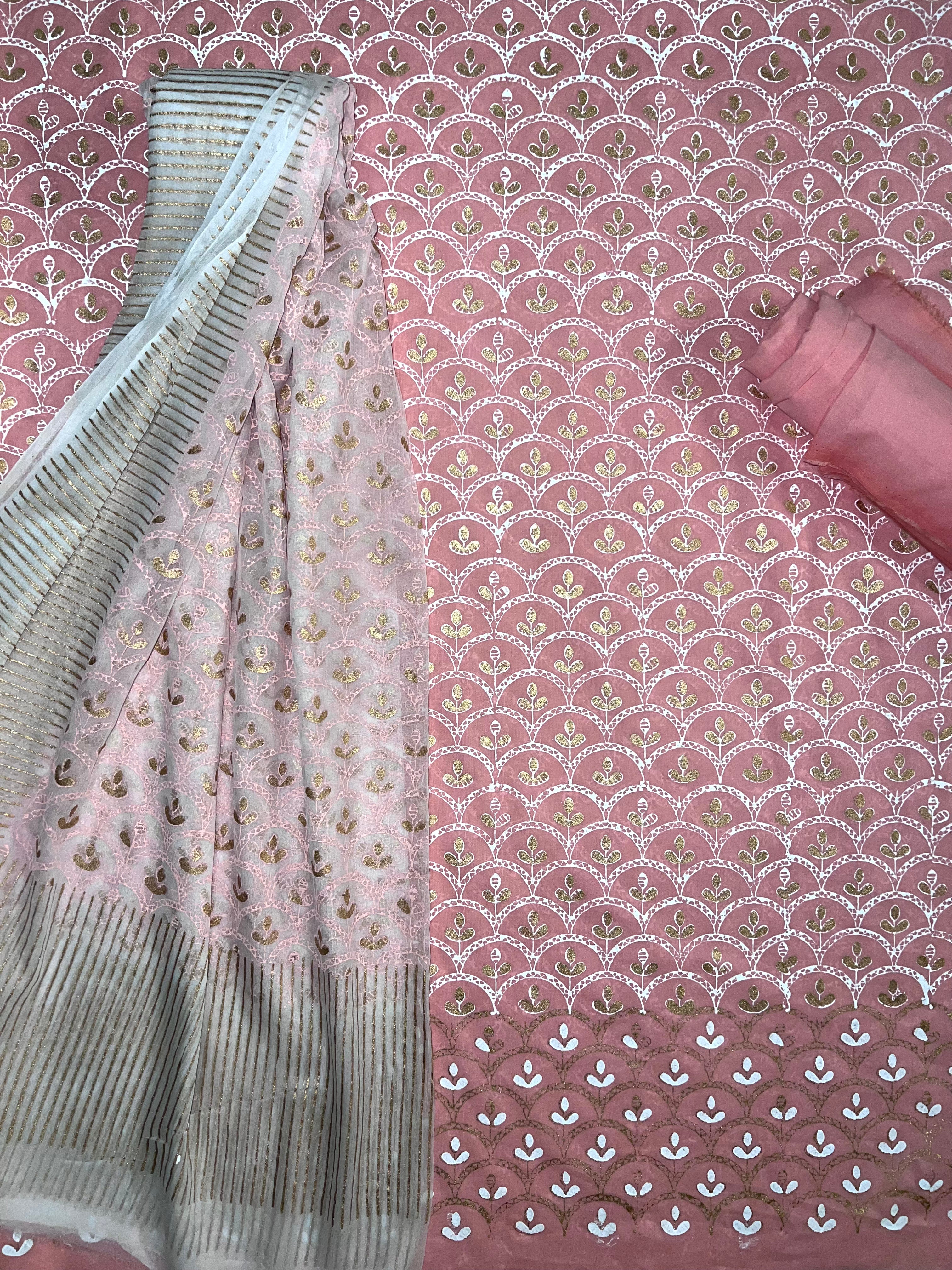 Pretty Pink Jaal - 3 Piece