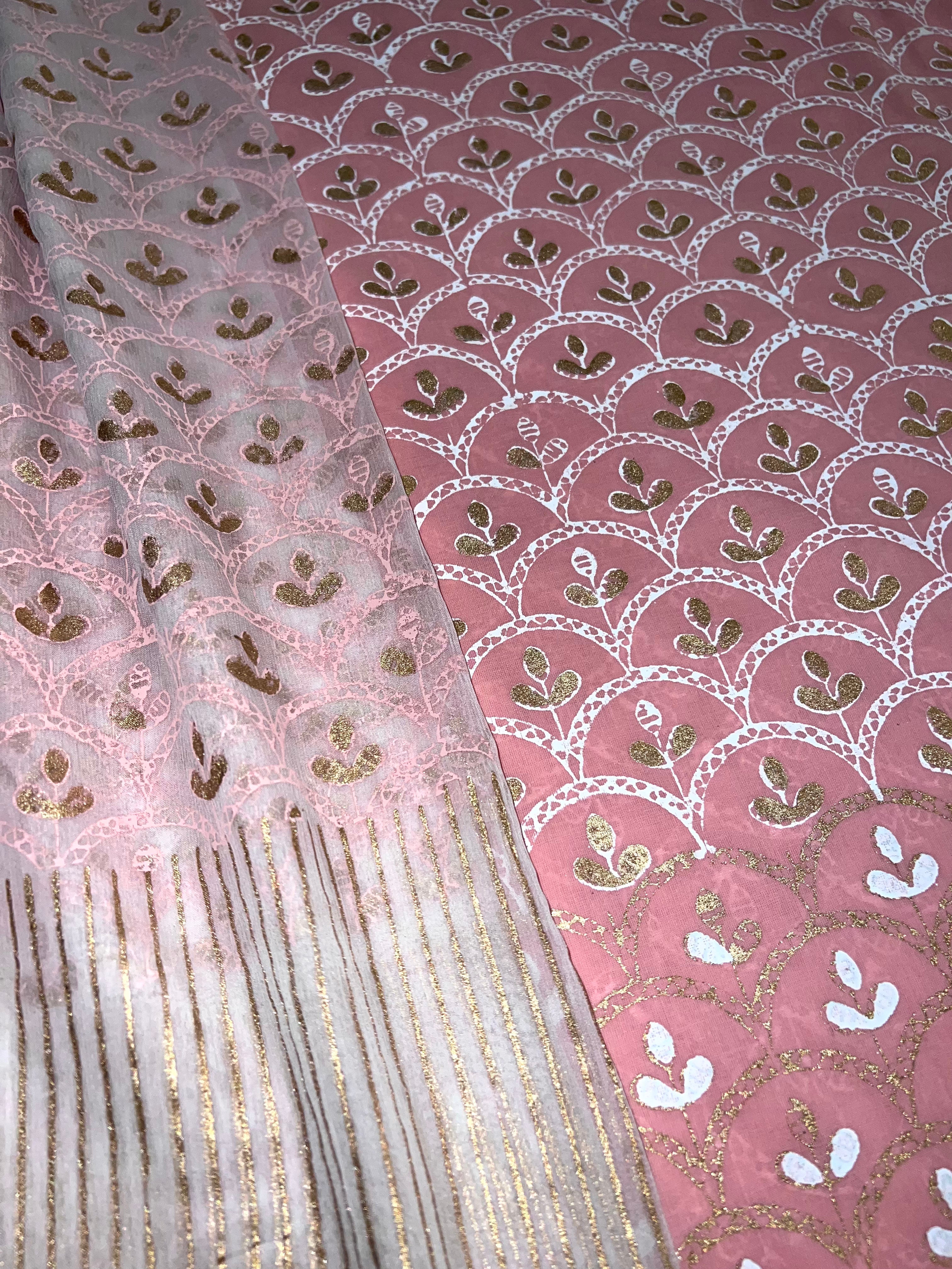 Pretty Pink Jaal - 3 Piece