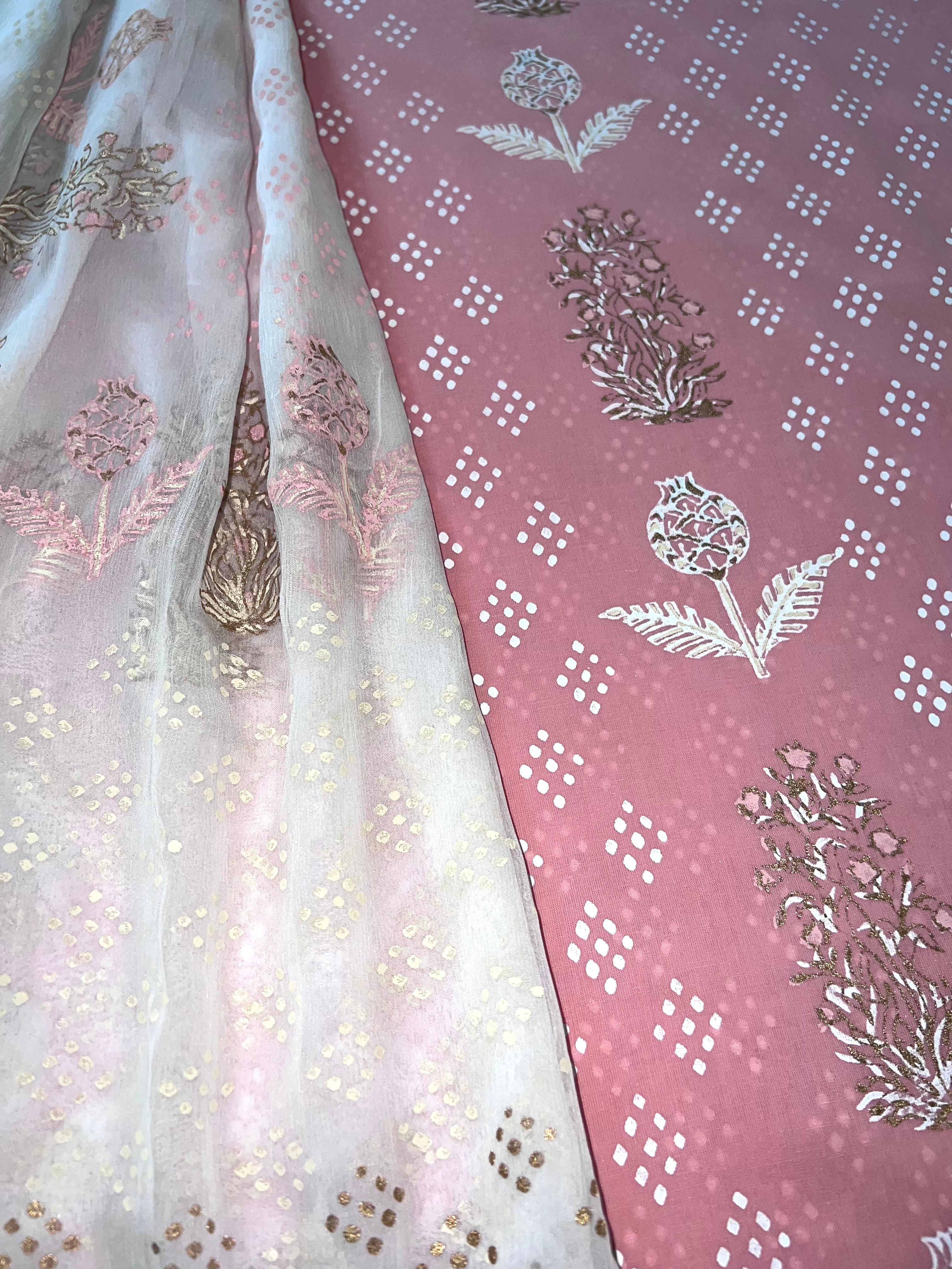 Pretty Pink Jaal - 3 Piece