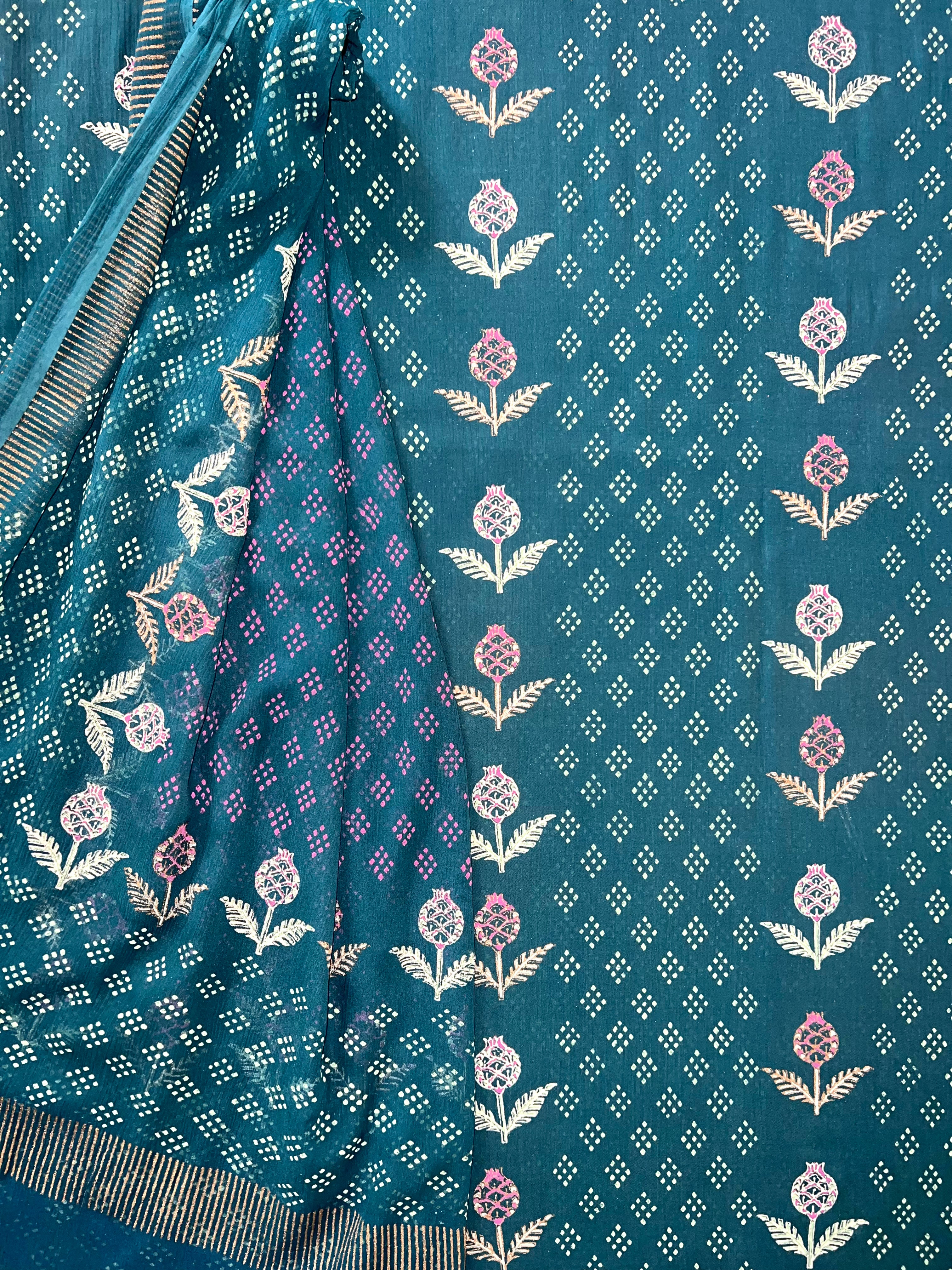 Teal Anar - 3 Piece