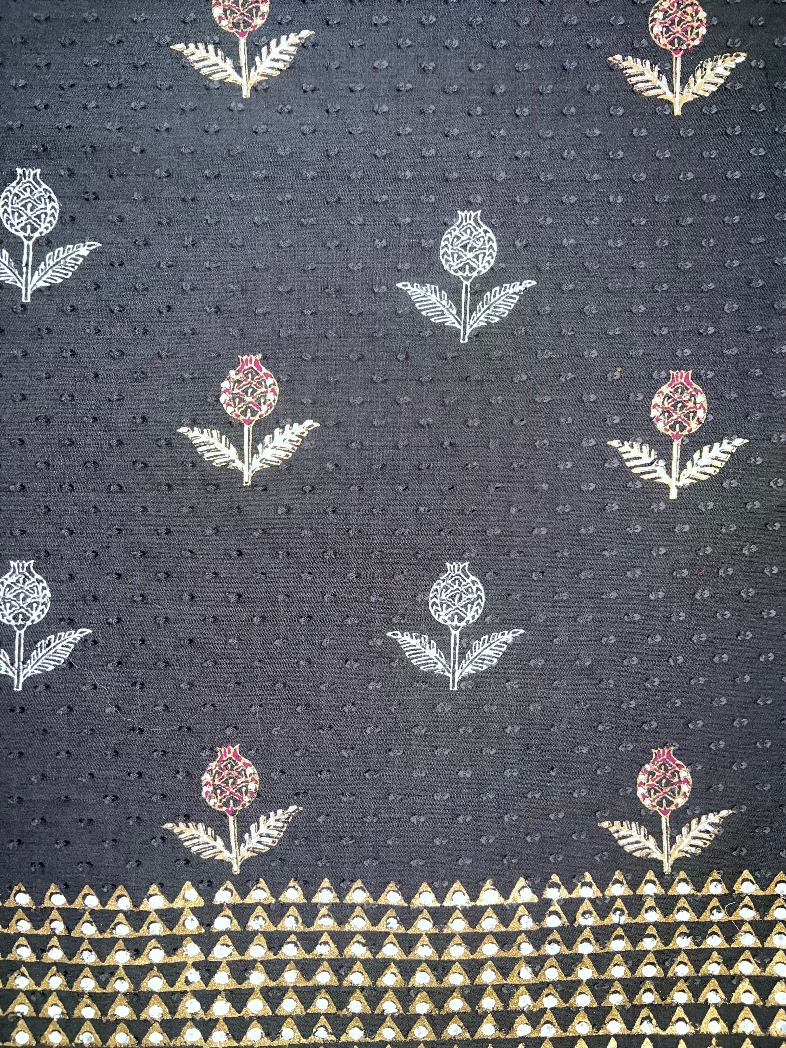 Charcoal Flora - 3 Piece