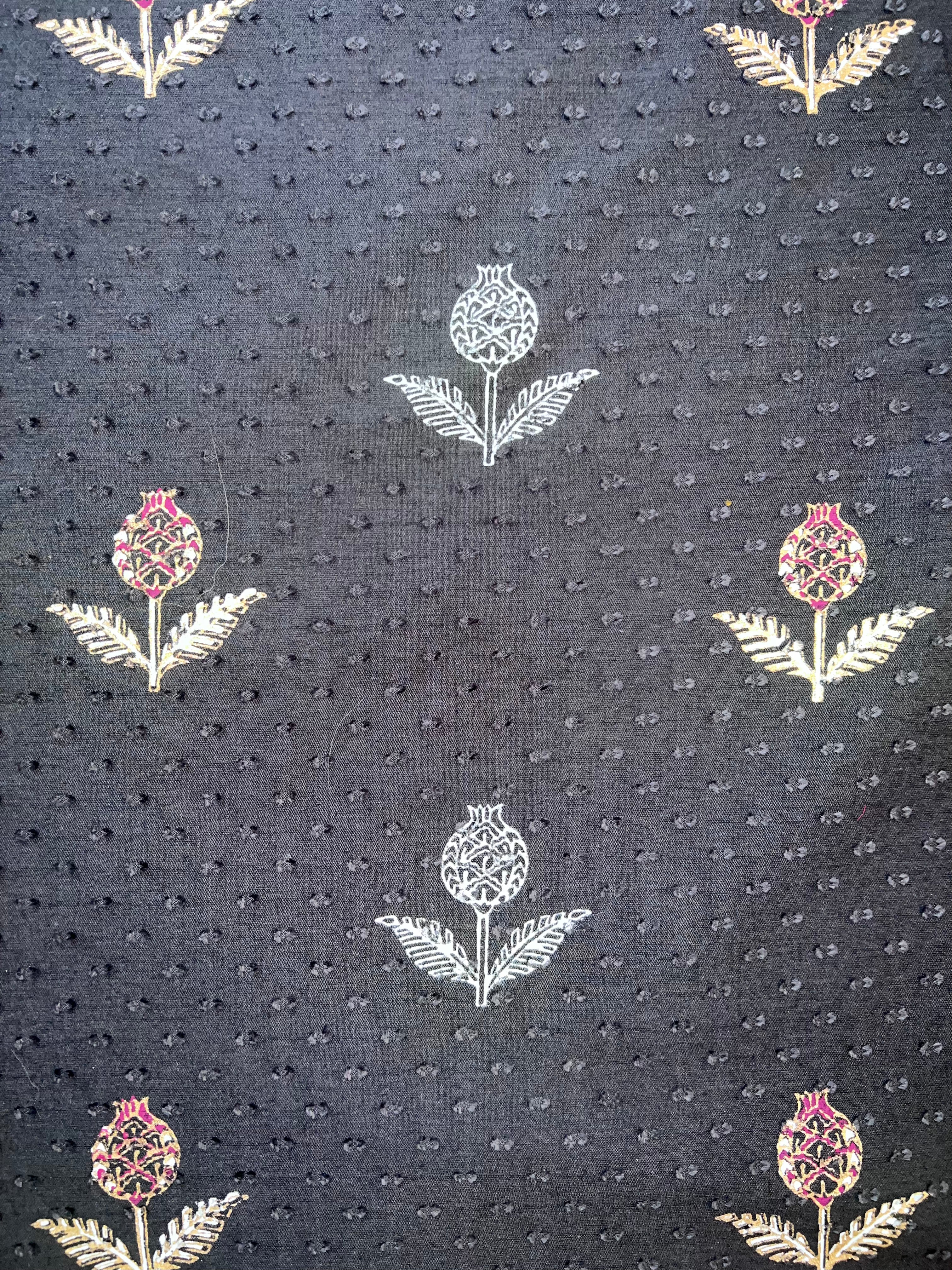 Charcoal Flora - 3 Piece
