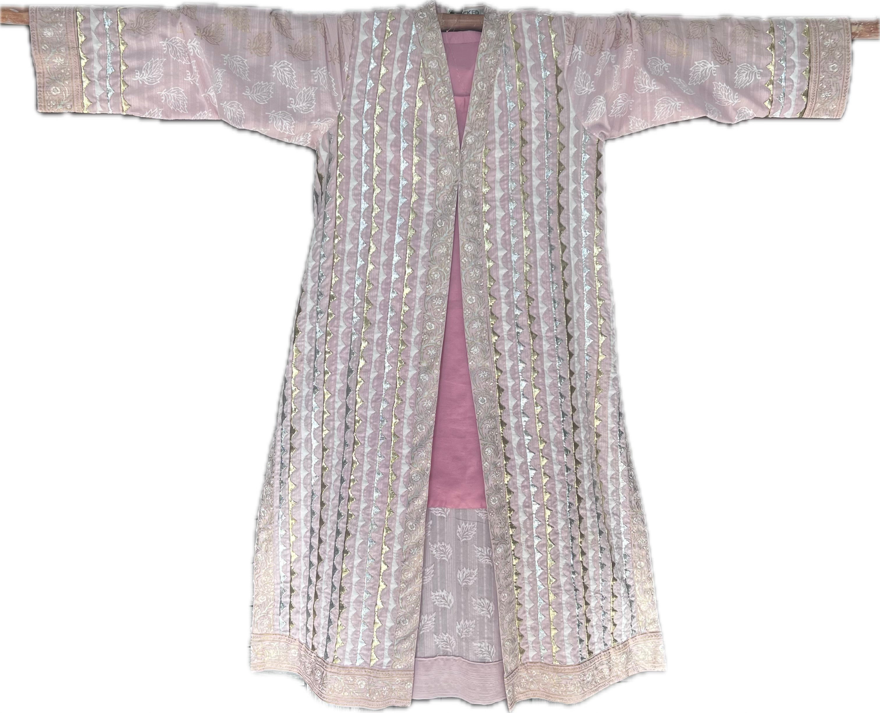 Pale Pink Leaf Gota Shirt