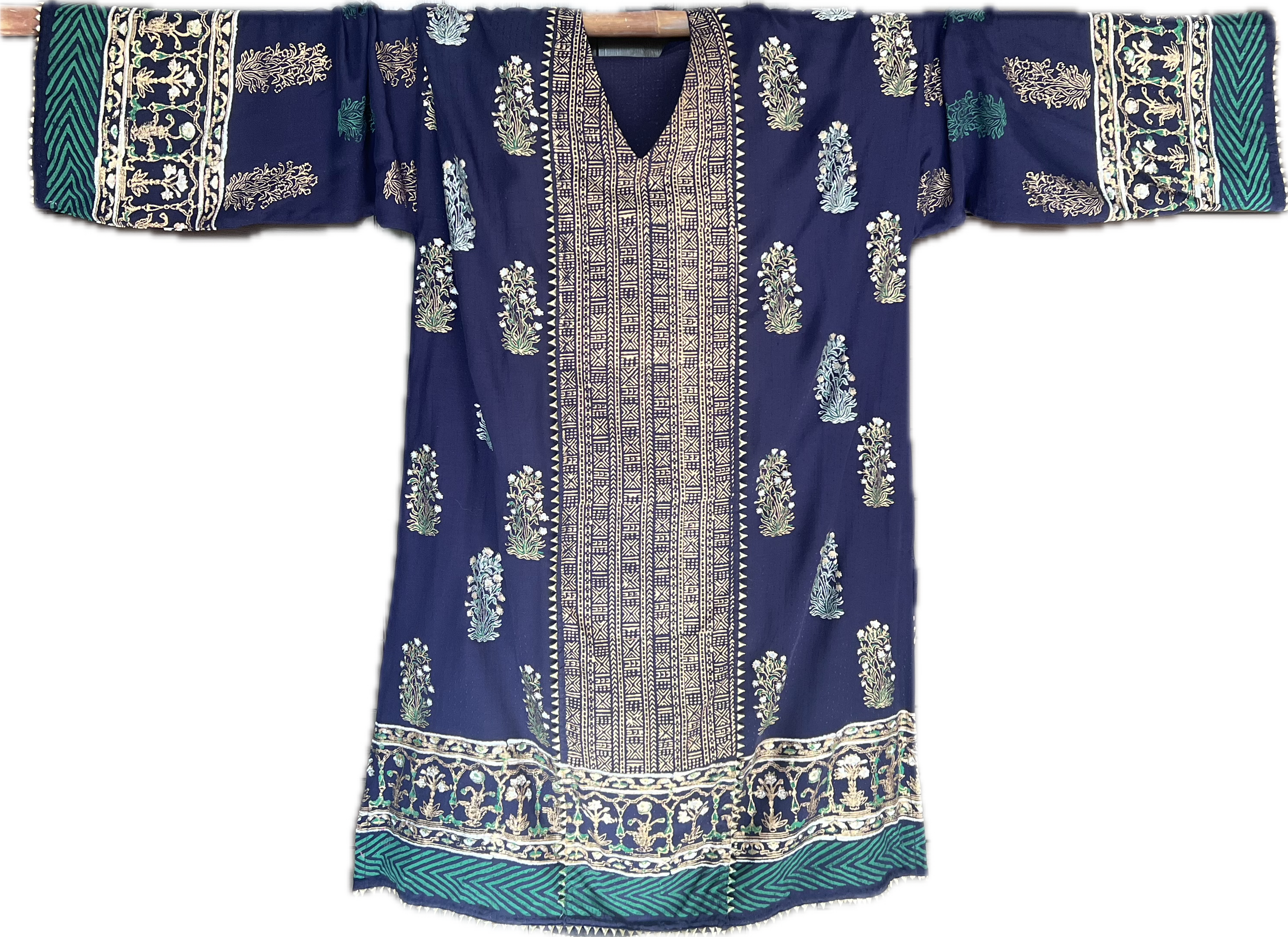 Navy Ornate Gota Kingri