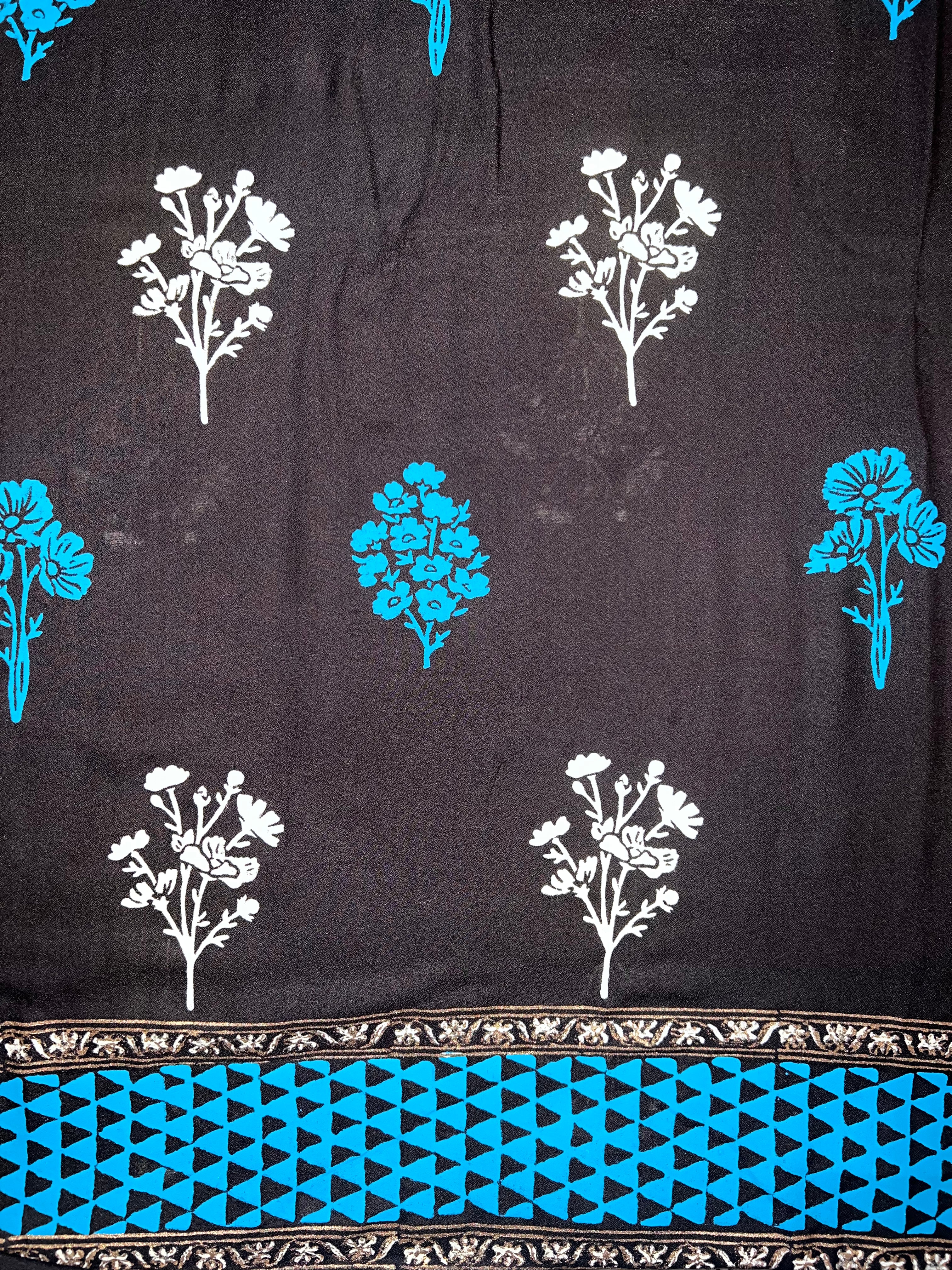 Coffee Brown Floral - 3 Piece