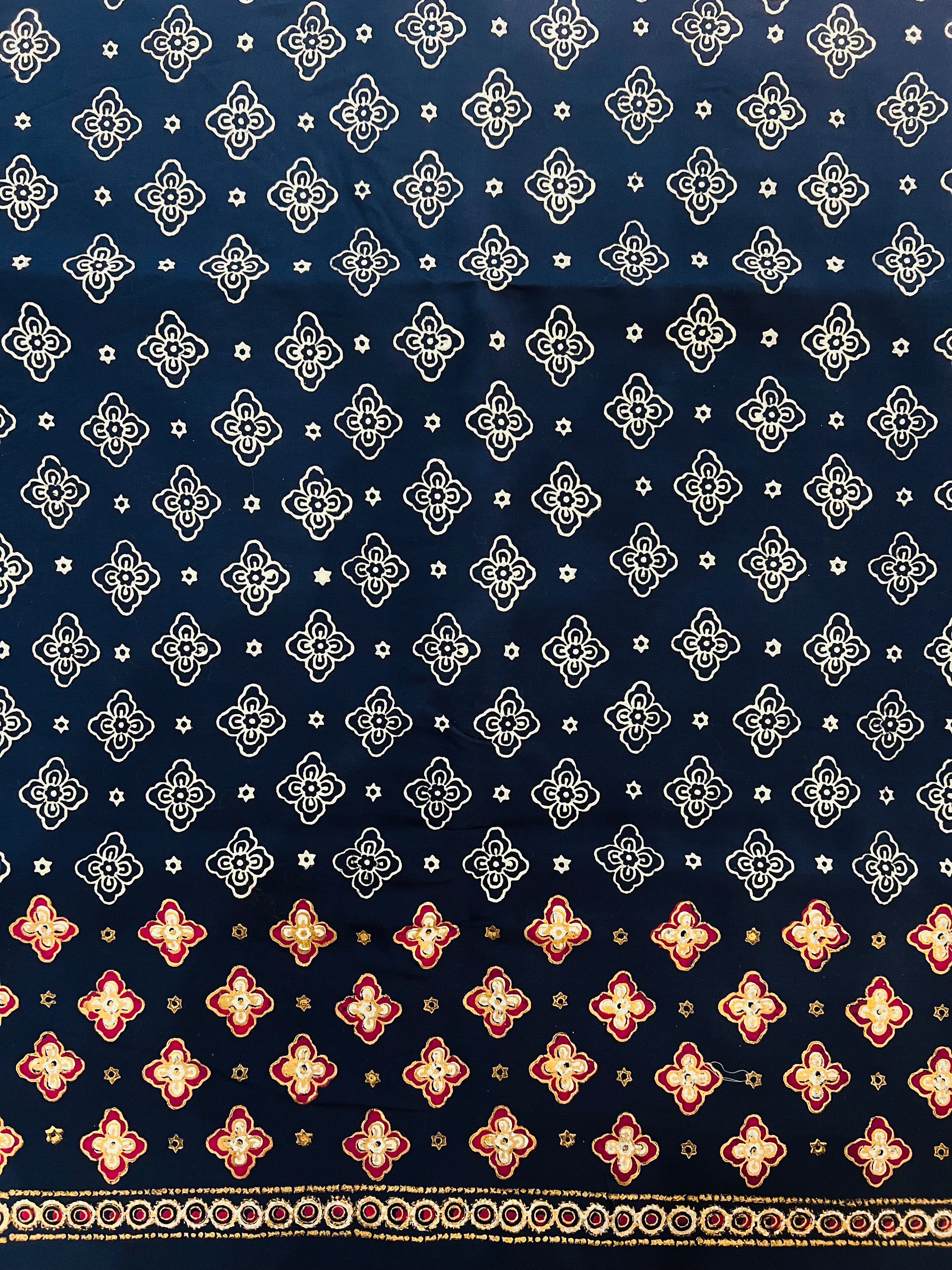 Navy Fuschia - 3 Piece