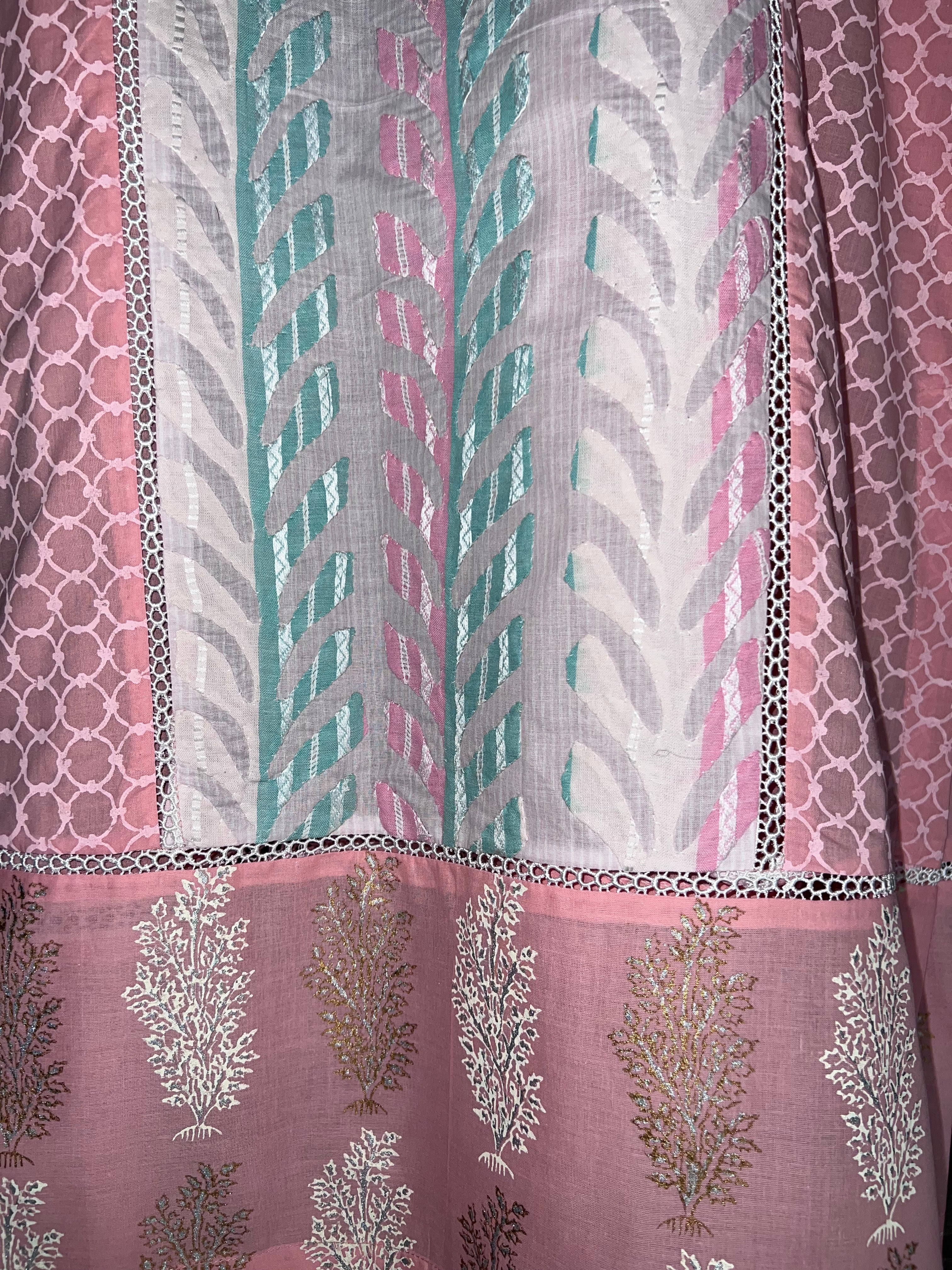 Pink Multi Hand Appliqué