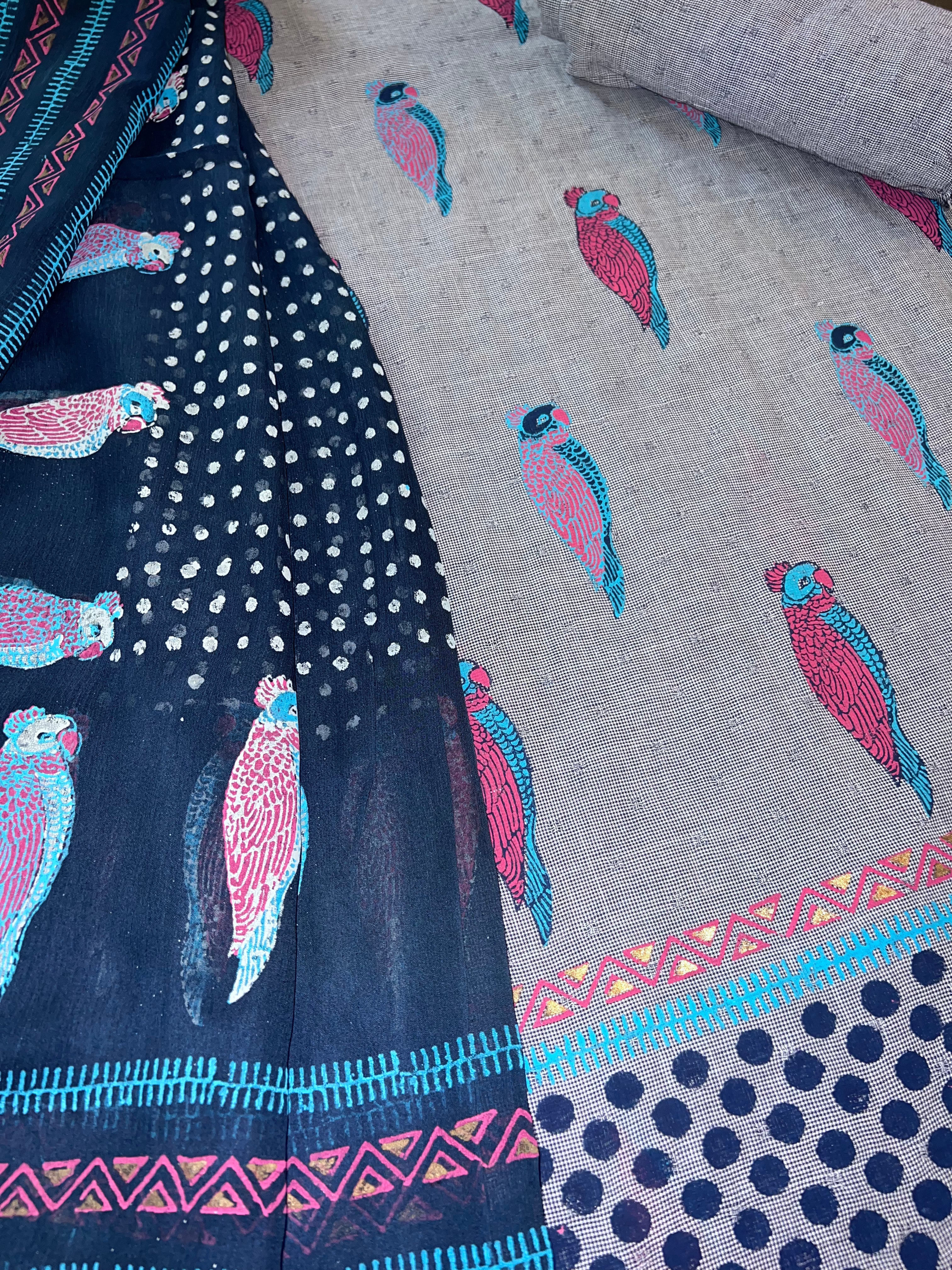 Denim Grey Mithu - 3 Piece