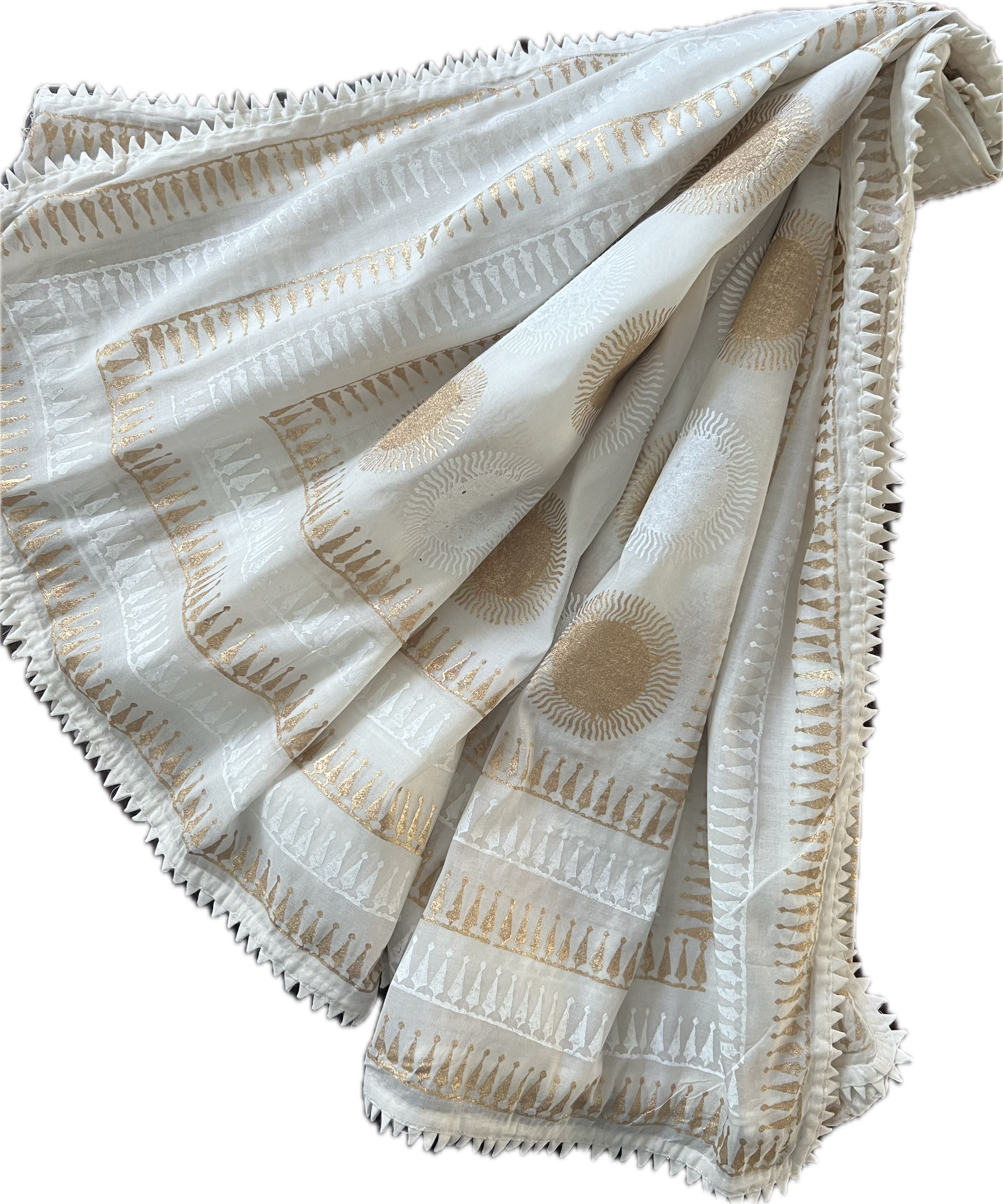 White Sun Kingri Dupatta