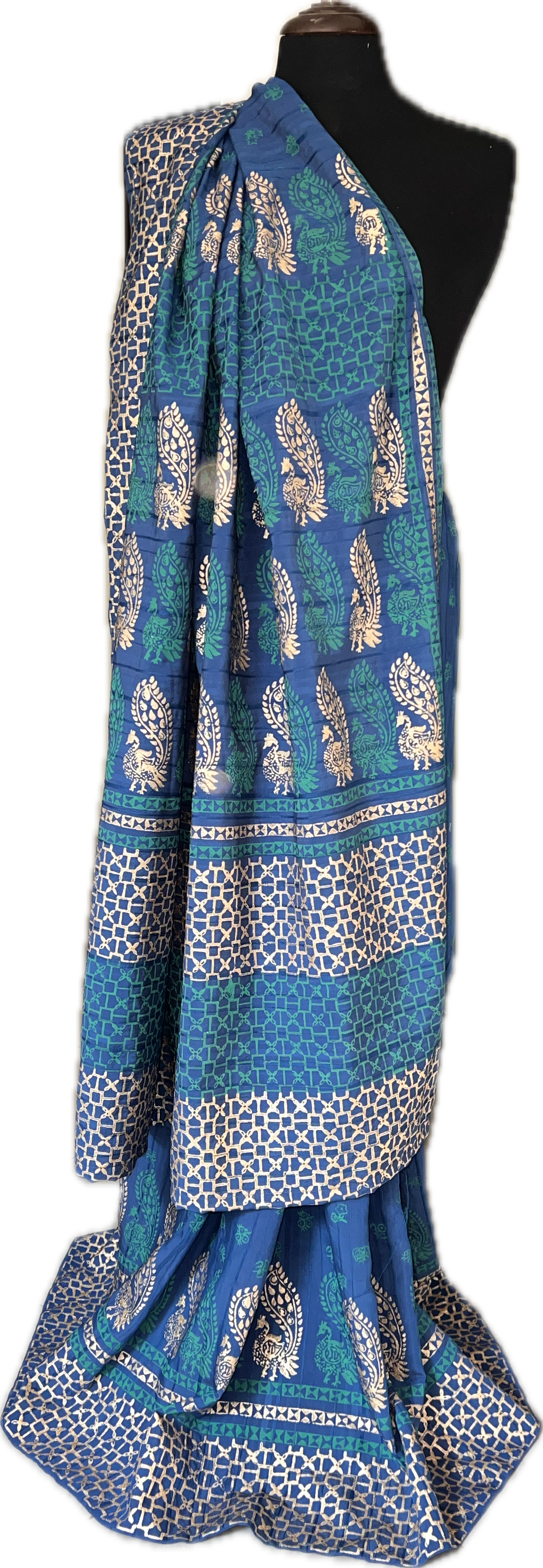 Cerulean Serenity Saree