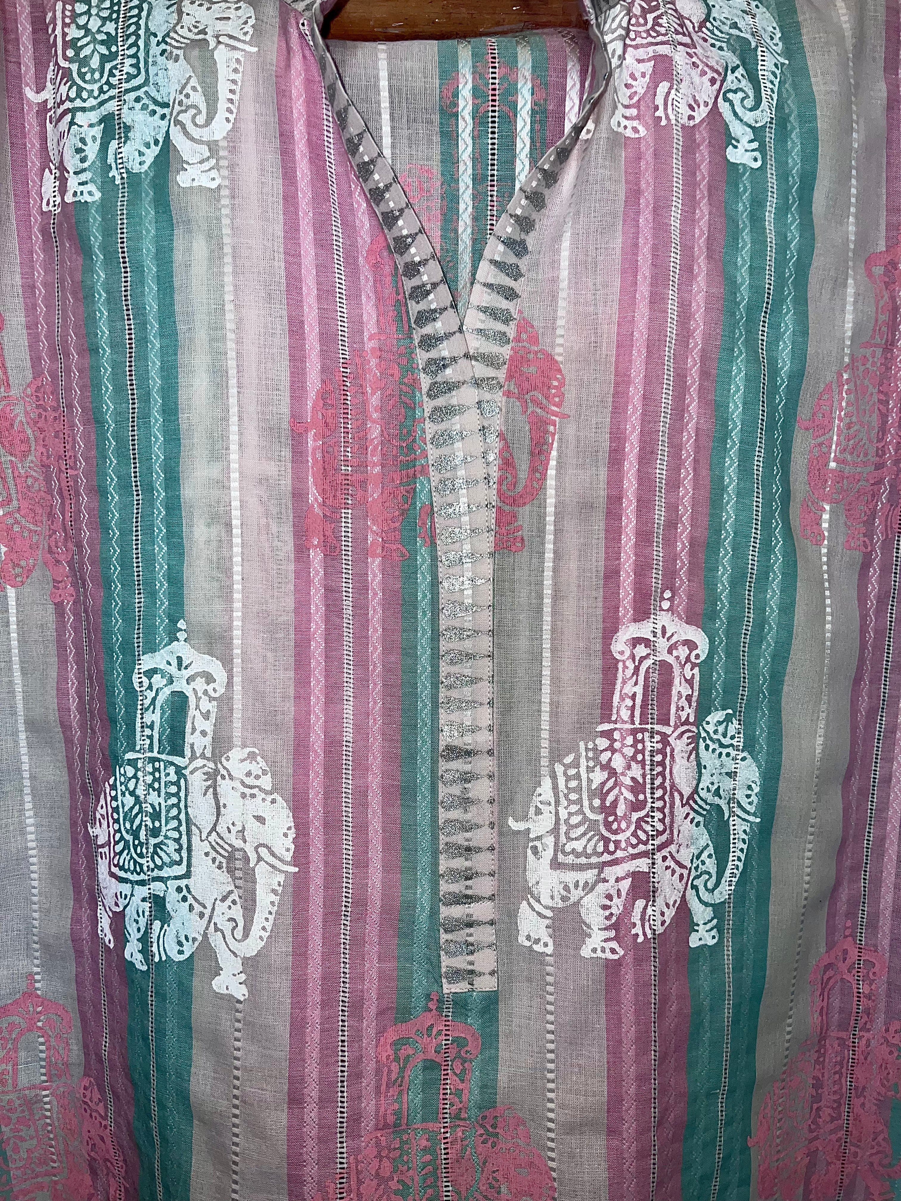 Pinky Striped Kurta