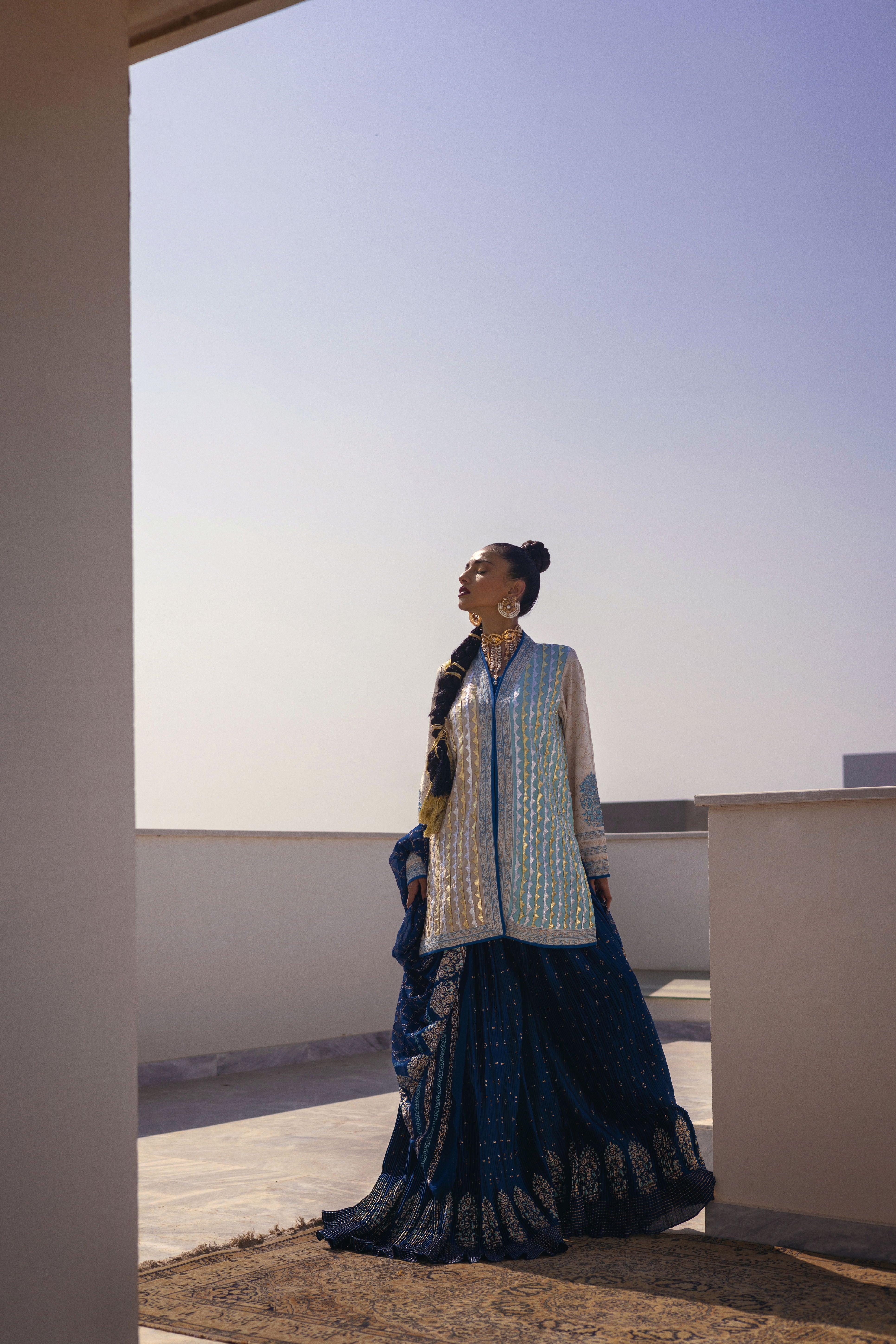 Ivory Turquoise Jacket